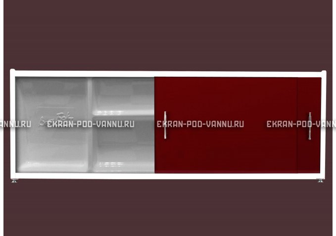 Экран с полочкой - Бордо – купить по цене 6880 руб. в интернет-магазине в городе Оренбург картинка 1