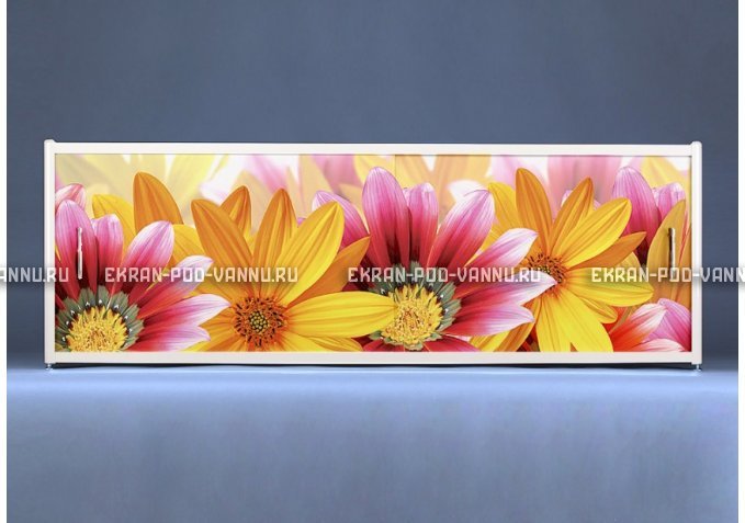 Раздвижной ФОТО экран - Flowers – купить по цене 8500 руб. в интернет-магазине в городе Оренбург картинка 1