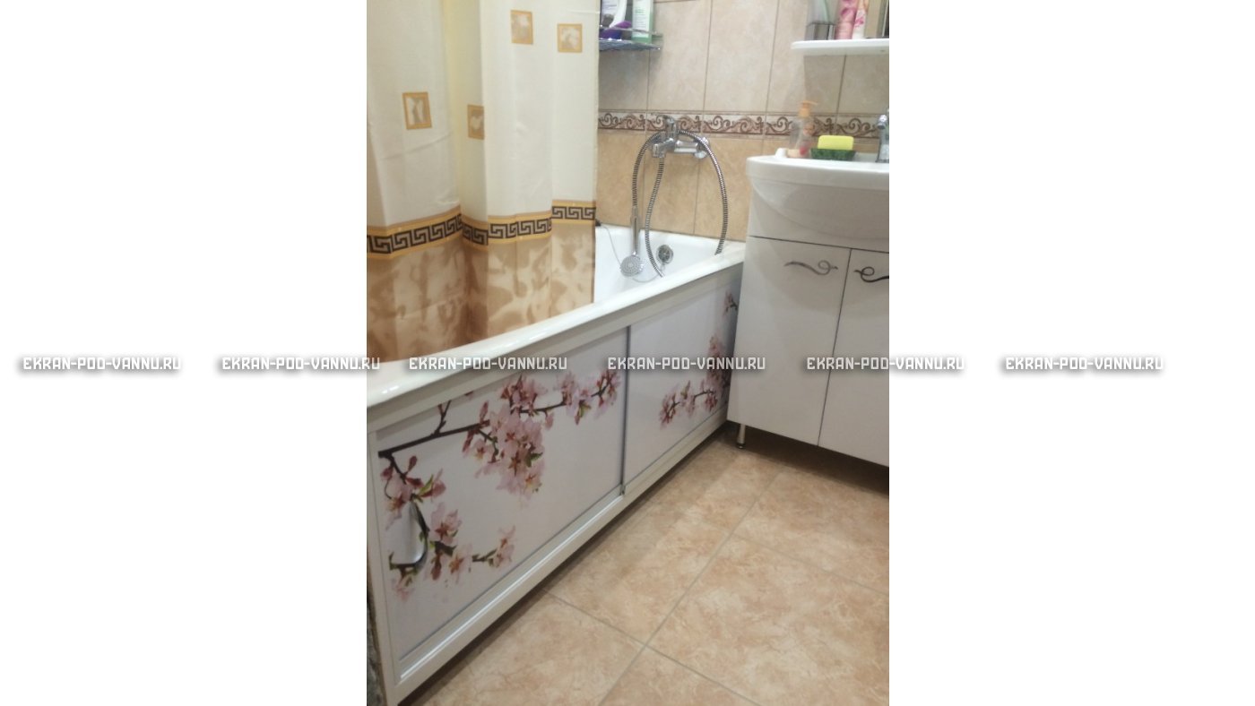 Раздвижной ФОТО экран - Белая акация – купить по цене 8500 руб. в интернет-магазине в городе Оренбург картинка 8