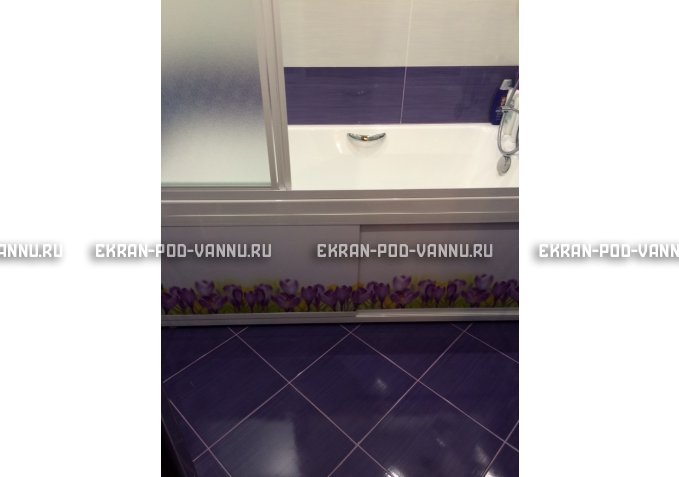 Экран на роликах EUROPLEX  Ирисы – купить по цене 12400 руб. в интернет-магазине в городе Оренбург картинка 4