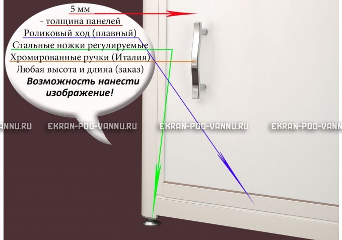 Экран на роликах EUROPLEX изображение 099 – купить по цене 12400 руб. в интернет-магазине в городе Оренбург картинка 2