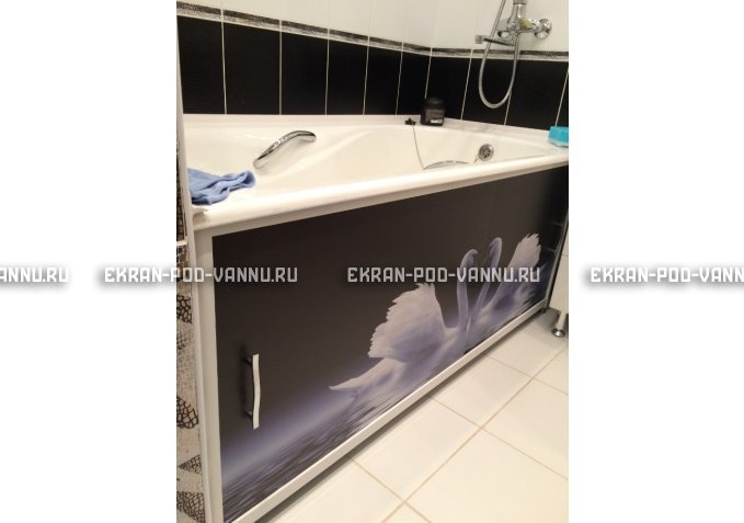 Раздвижной ФОТО экран - Лебеди – купить по цене 8500 руб. в интернет-магазине в городе Оренбург картинка 2