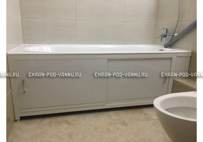 Экран  EUROPLEX Роликс белый с вставкой – купить по цене 10400 руб. в интернет-магазине в городе Оренбург картинка 4