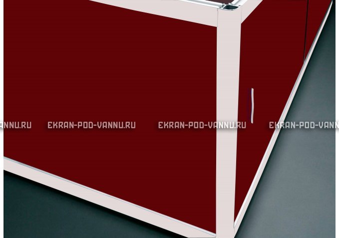 Торцевой экран EUROPLEX Комфорт бордовый – купить по цене 8760 руб. в интернет-магазине в городе Оренбург картинка 1