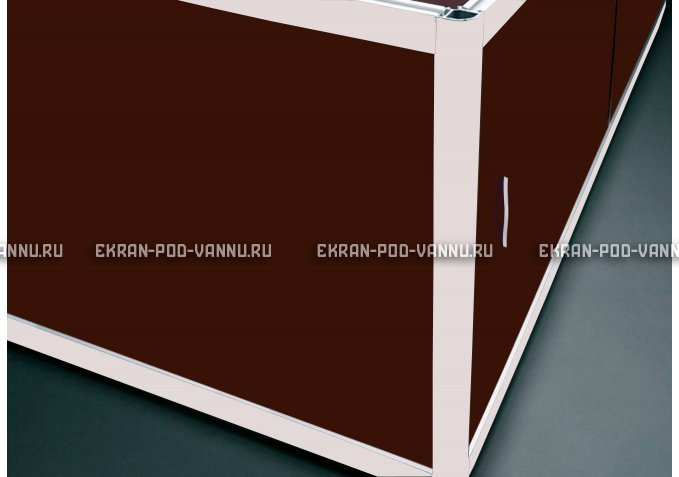 Угловой экран EUROPLEX Комфорт шоколад – купить по цене 8180 руб. в интернет-магазине в городе Оренбург картинка 1