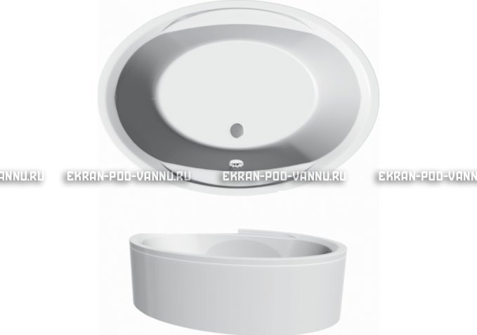 Акриловая ванна Vayer Opal 180x120 – купить по цене 33850 руб. в интернет-магазине в городе Оренбург картинка 3